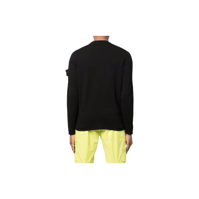 STONE ISLAND Logo patch Crew Neck Jumper-2