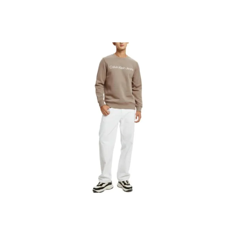 CALVIN KLEIN Sweatshirt Men's Khaki-4