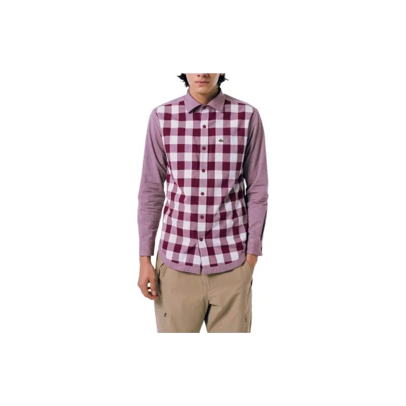 LACOSTE Shirts Men Red-5