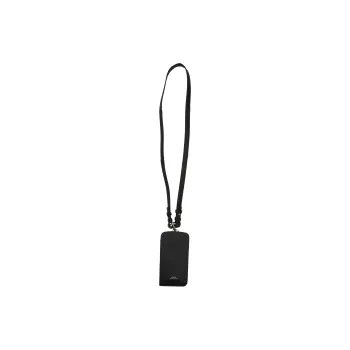 A.P.C Cow Leather Cell Phone Pouch Men's Black