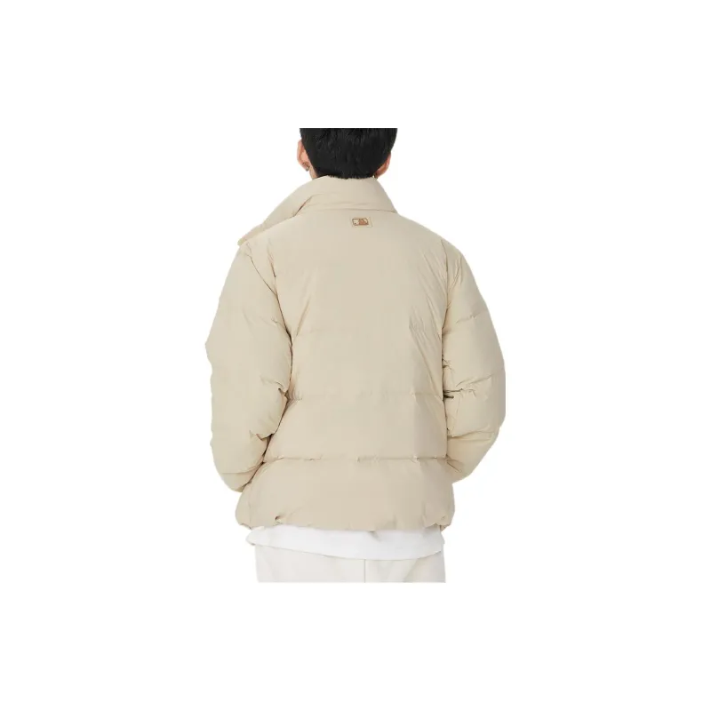 MLB New York Yankees Down Jacket Unisex Beige Yellow-3