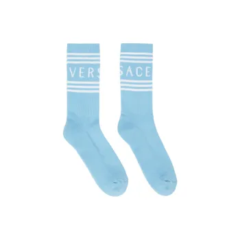 VERSACE Mid-Calf Socks Women's Blue