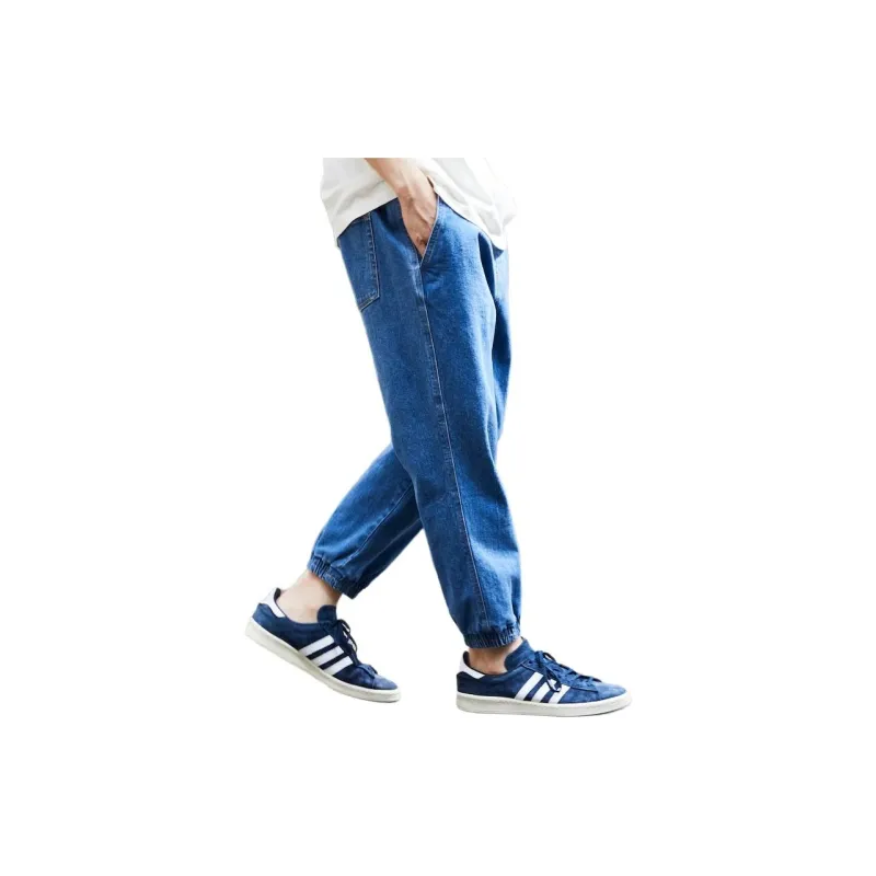 FREAK'S STORE Knitted Sweatpants Men Blue-2