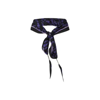 Sandro Mulberry Silk Silk Scarves Women's Black