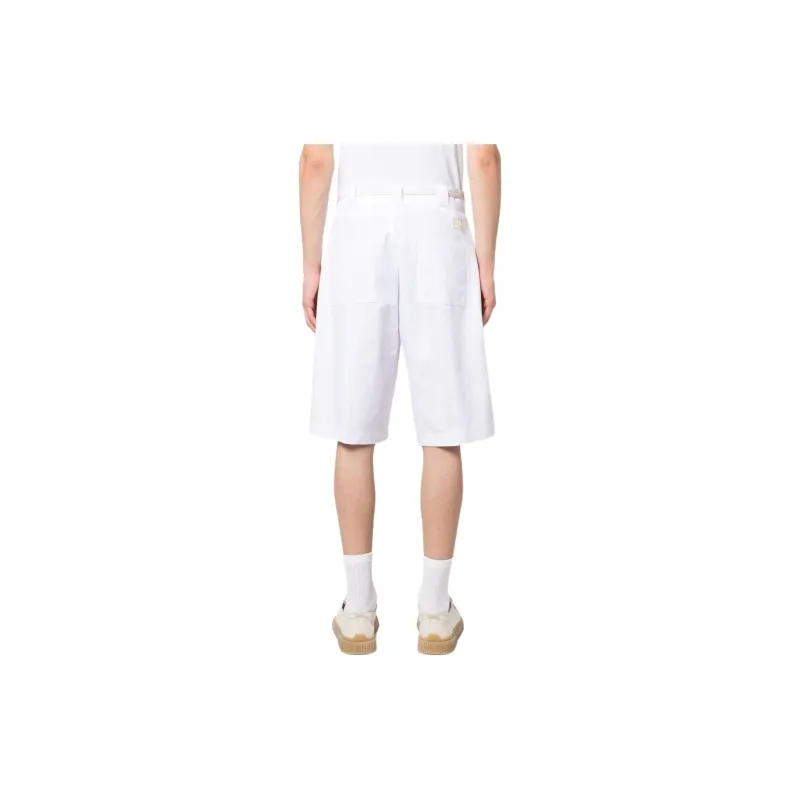 DROLE DE MONSIEUR Logo Patch Drawstring Shorts-2