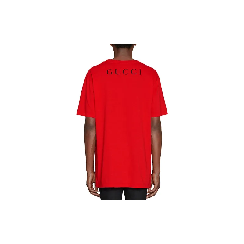 GUCCI T-Shirts Men Red-1