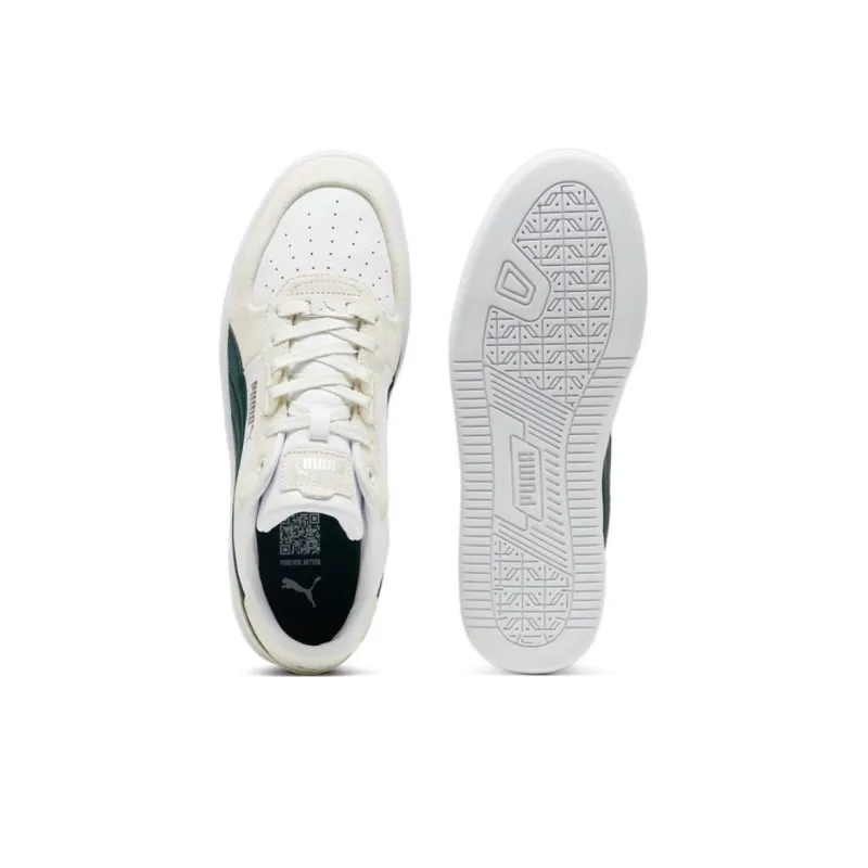 PUMA Caven Anti Slip Wear Resistant Low Top Skateboard Shoes Unisex Gray Green-4
