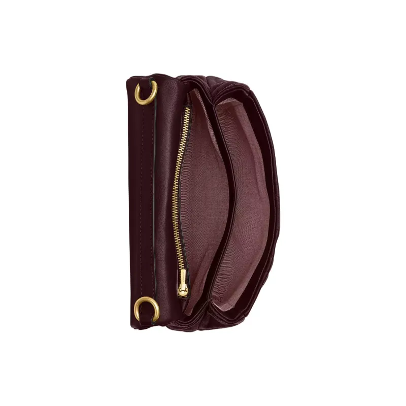 COACH Tabby Nappa Leather Crossbody Bag, Shoulder Bag Trumpets Women's Merlot-3