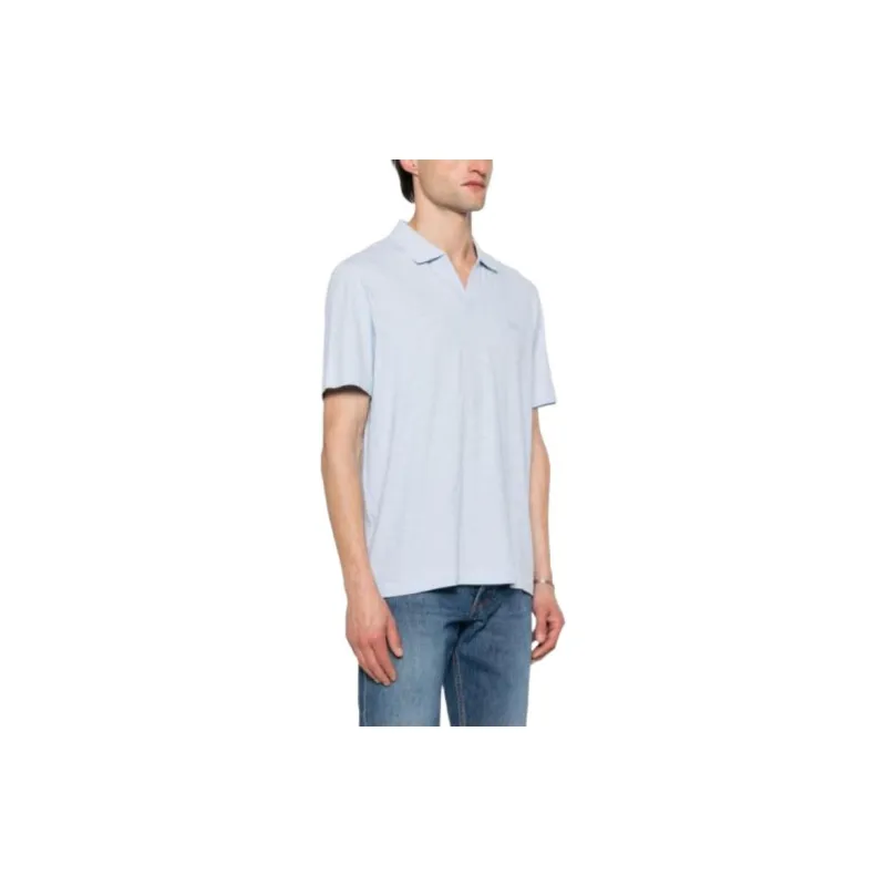 Calvin Klein Logo patch Mélange Polo Shirt-3