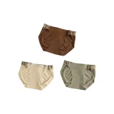 M1567-D Set-American High Split-Coffee+Light Skin+Light Green (3 Pack)