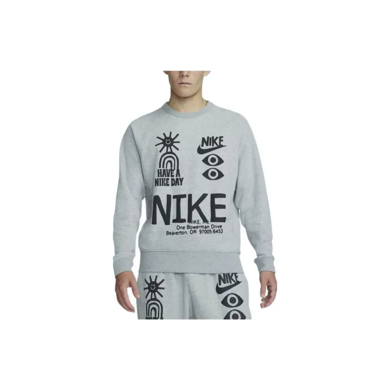 Nike Sweatshirts Men Gray-4