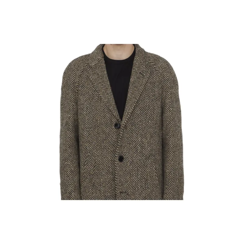 CELINE Coats Men Brown-4
