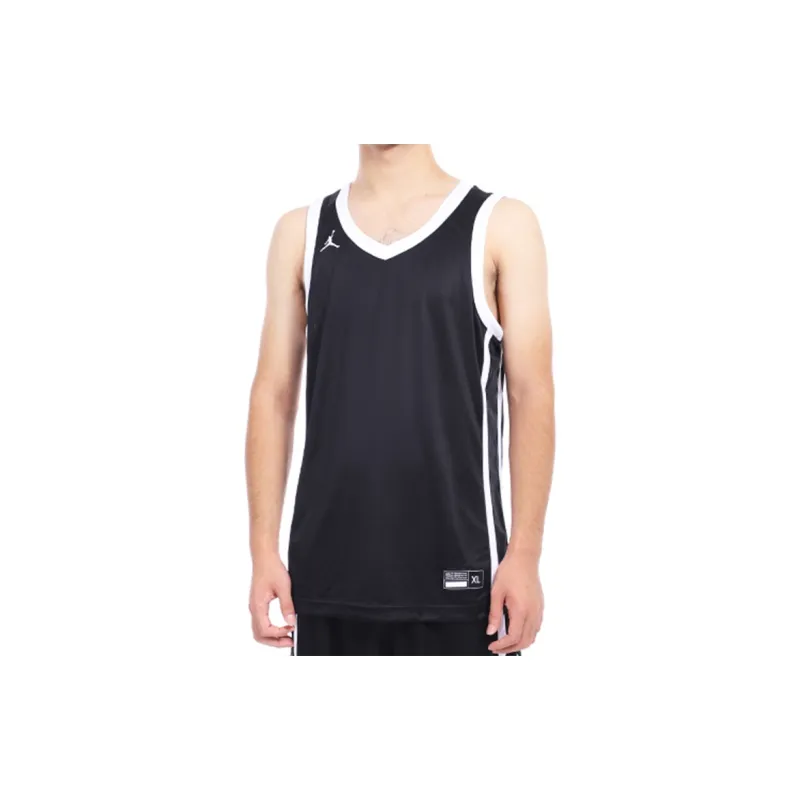 Jordan Basketball Jerseys Men's Black White-3