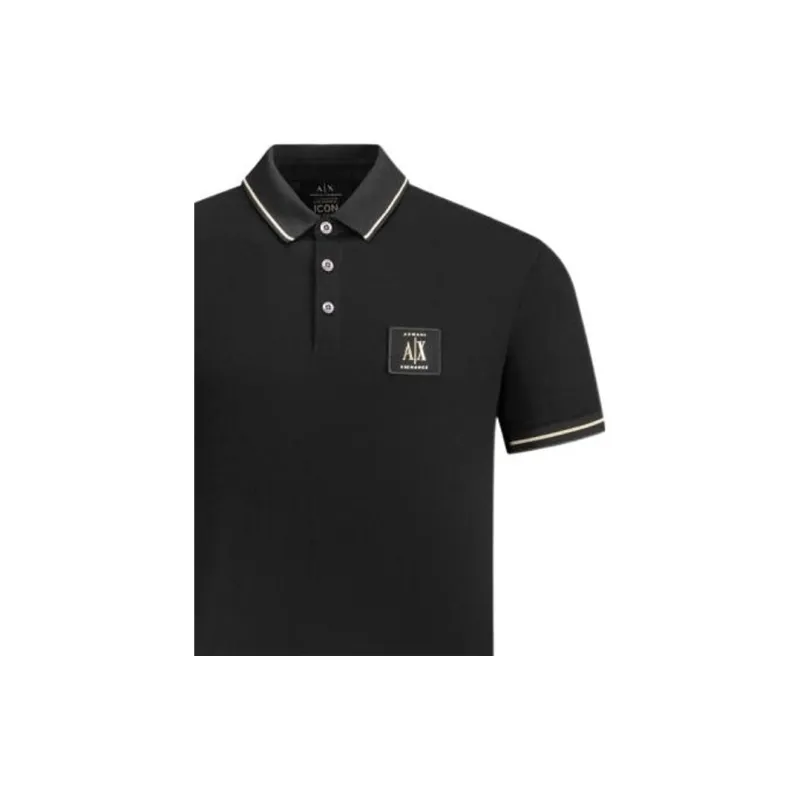 ARMANI EXCHANGE Logo patch Polo Shirt-5