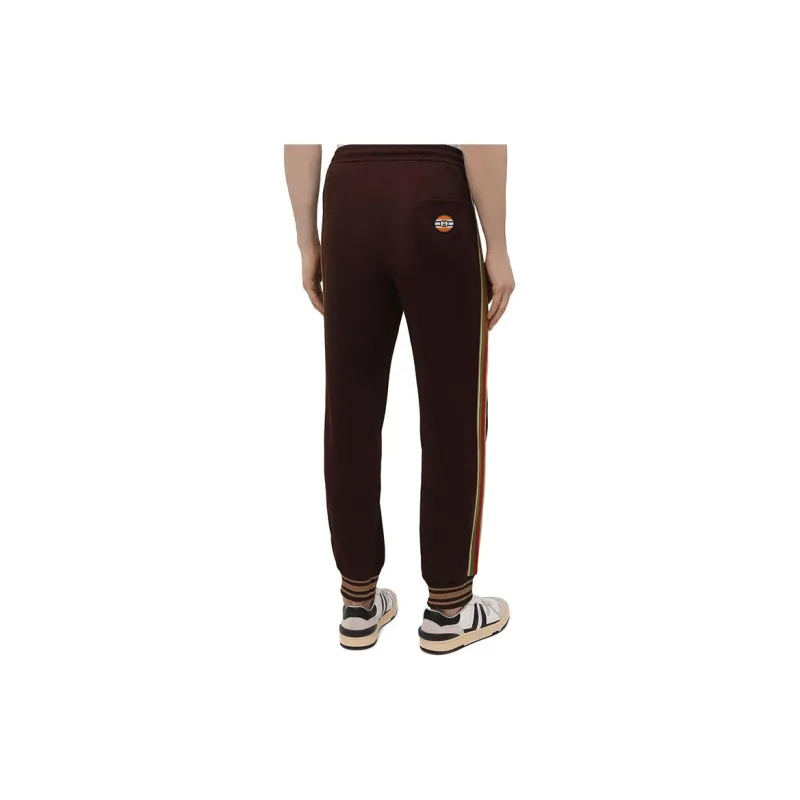 GUCCI FW21 Knitted Sweatpants Men's Coffee-2