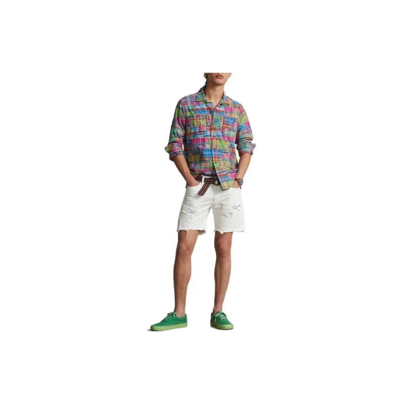 Polo Ralph Lauren Casual Shorts Men White-4