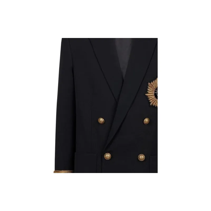 BALMAIN Business Suits Men Marine Blue-4