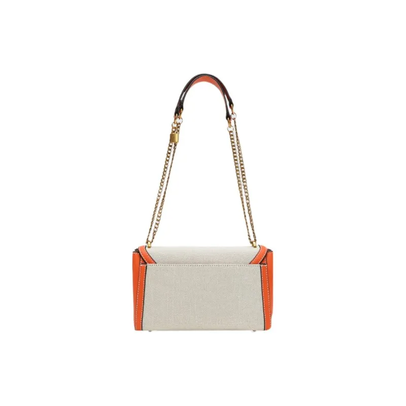 GUESS Fabric Portable Crossbody Bag Shoulder Bag Medium Size Women's Orange-2