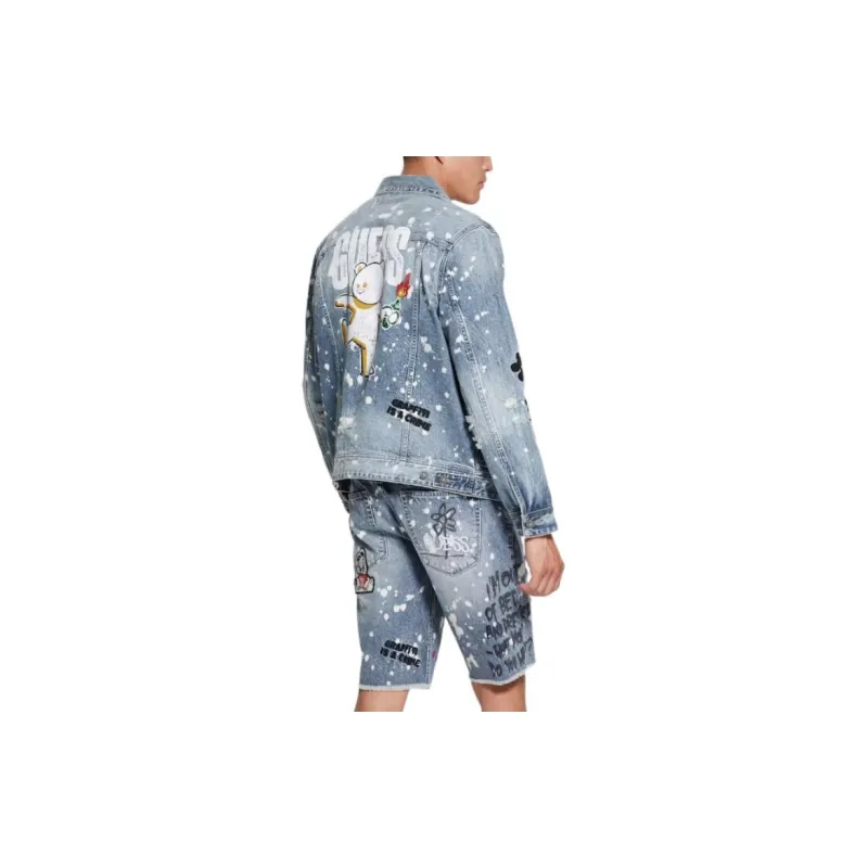 GUESS Jackets Coats Men's Light Blue-2