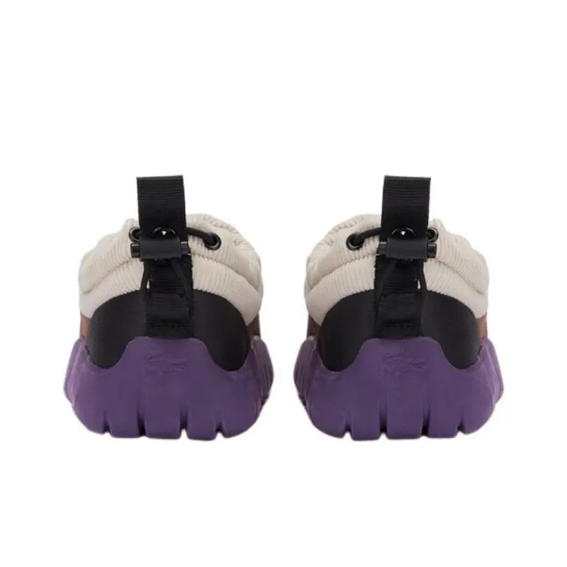 LACOSTE Low Top Casual Shoes Women's White Purple-3