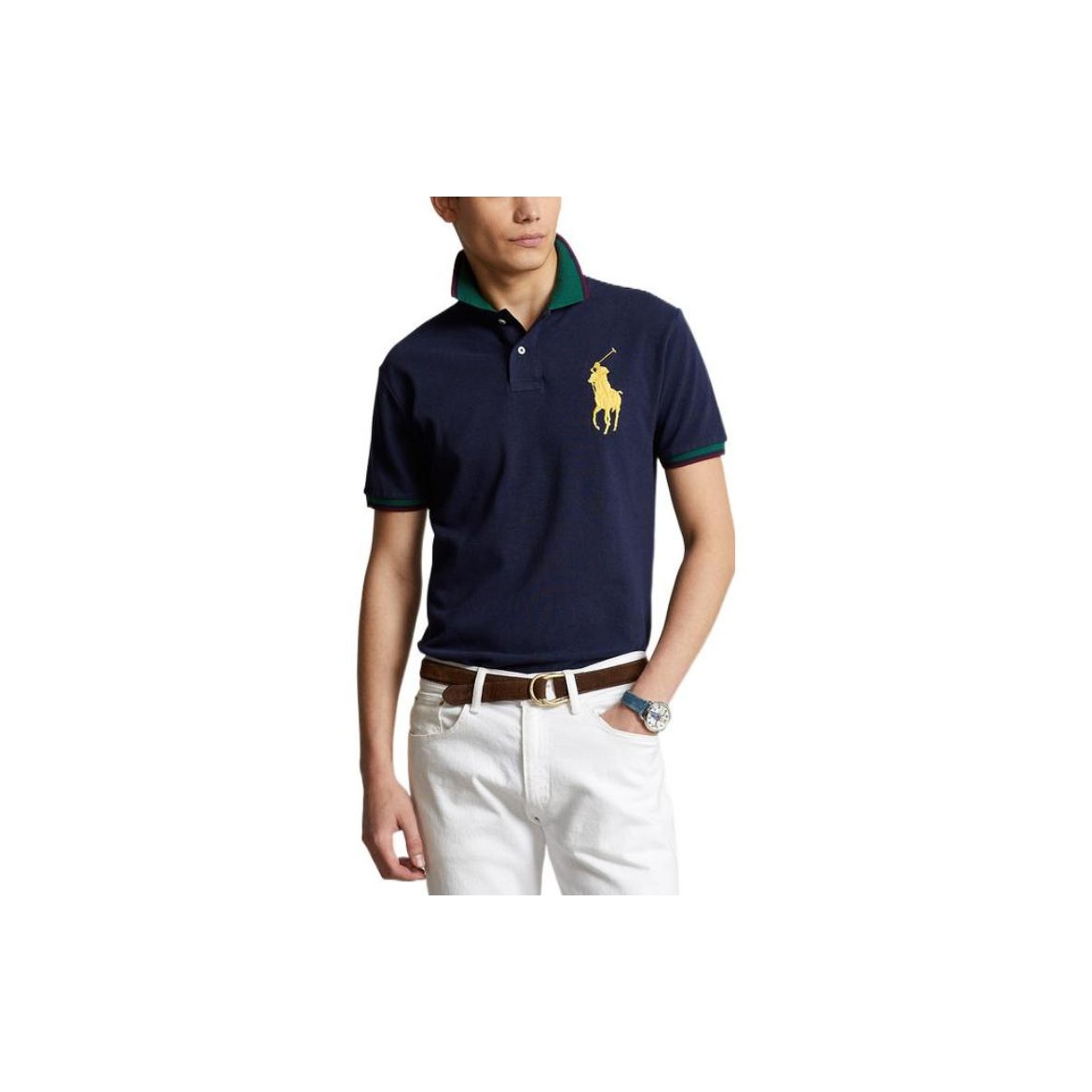 Polo Ralph Lauren Polo Shirts Men Marine Blue L - POIZON