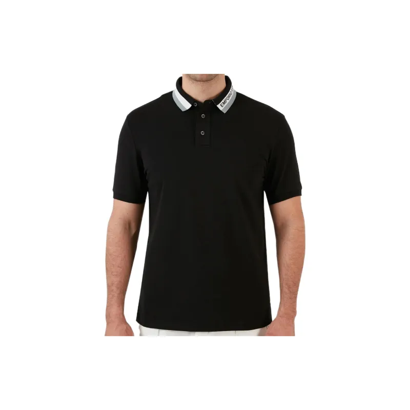 EMPORIO ARMANI Polo Shirts Men Black-2