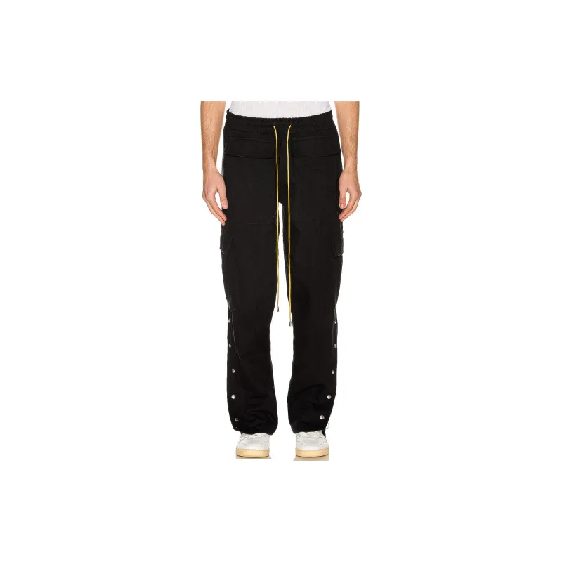 RHUDE Casual Pants Men Black-2