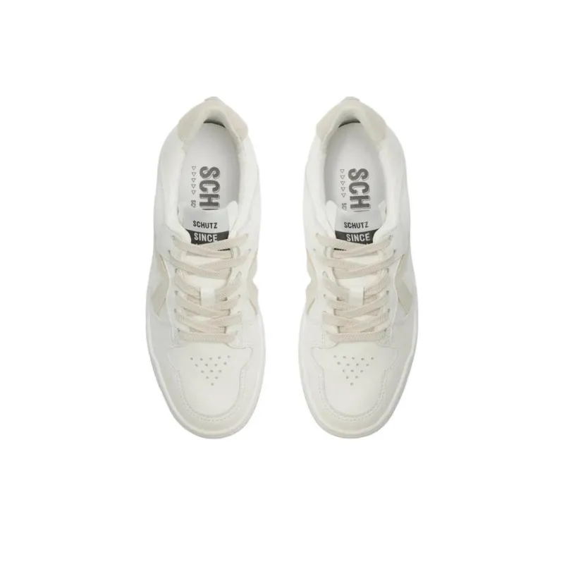 Schutz Low-Top Skateboard Shoes Women's White-4