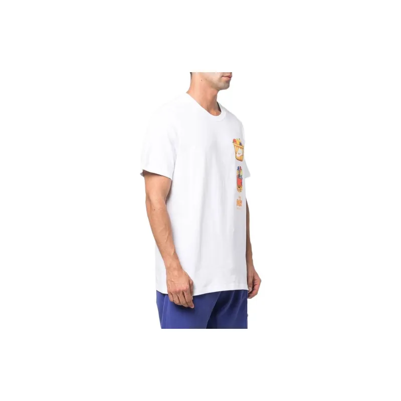 Nike T-Shirts Men White-3