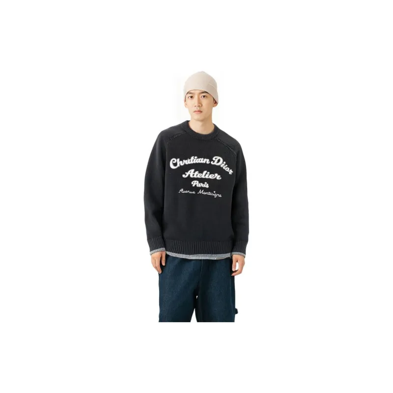 DIOR Quarterly New Products Sweaters Men Black-3