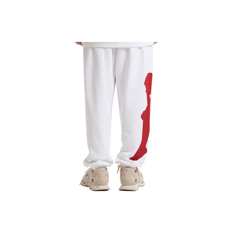 Kappa Knitted Sports Pants Unisex Bright White-5