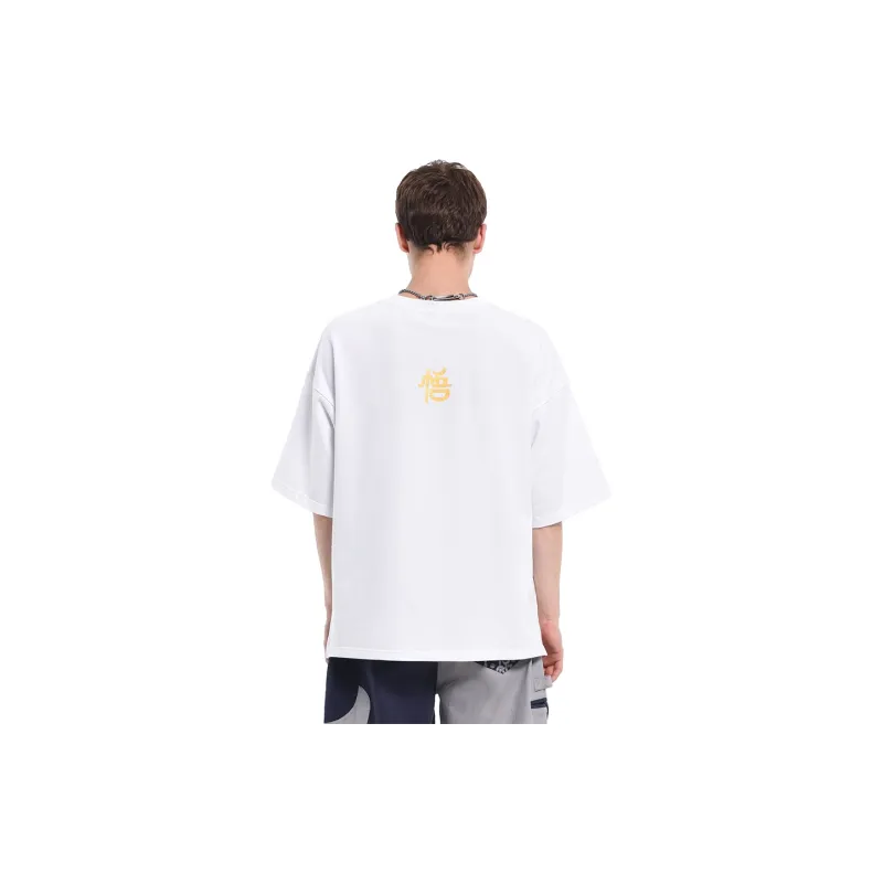 WOOKONG Straight T Shirt Unisex White-2