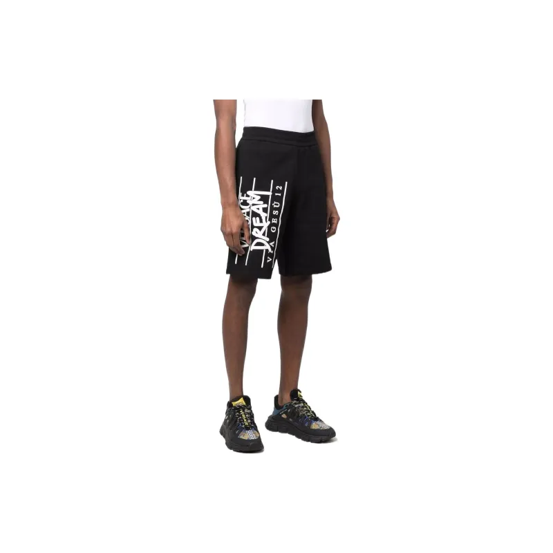VERSACE Casual Shorts Men Black-4
