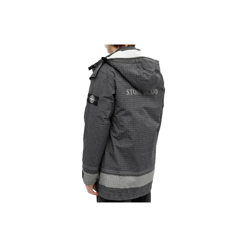 STONE ISLAND Down Jacket Men's Black-3