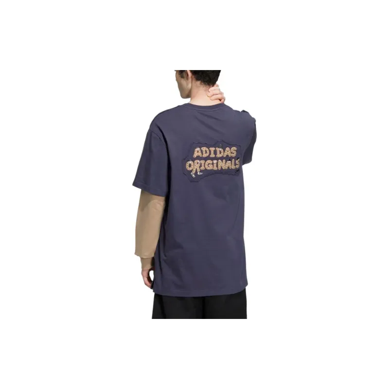 Adidas Originals x Charr T Shirt Unisex Navy Blue-3