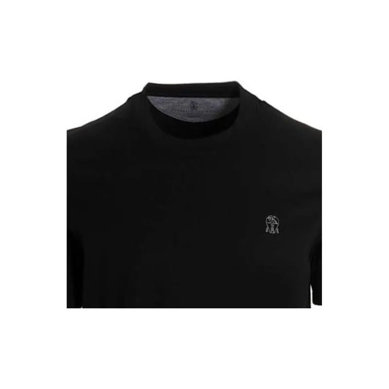 Brunello Cucinelli T-Shirts Men Black-2