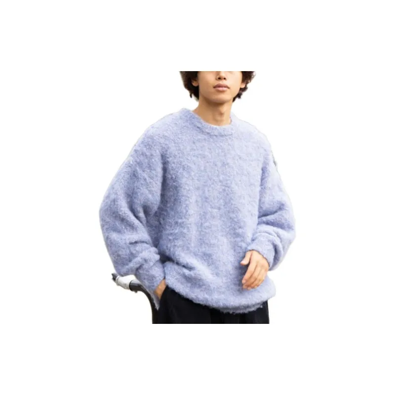 Beams Sweaters Men Purple-5