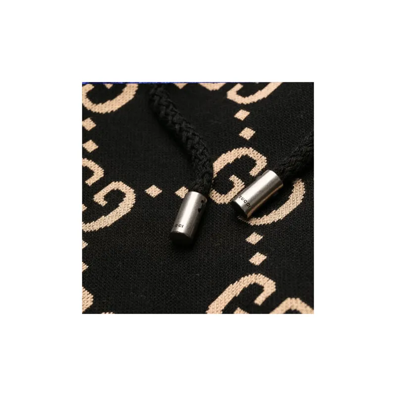 GUCCI SS22 Knitted Sports Pants Men's Black-4
