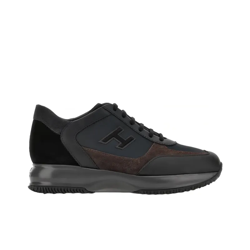 HOGAN Interactive Low Top Casual Shoes Men's Black Brown-1