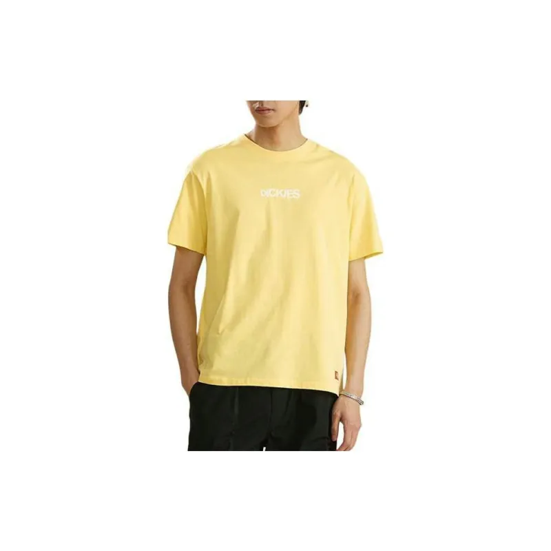 Dickies SS22 Drop Shoulder Sleeve T Shirt Unisex Light Yellow-2