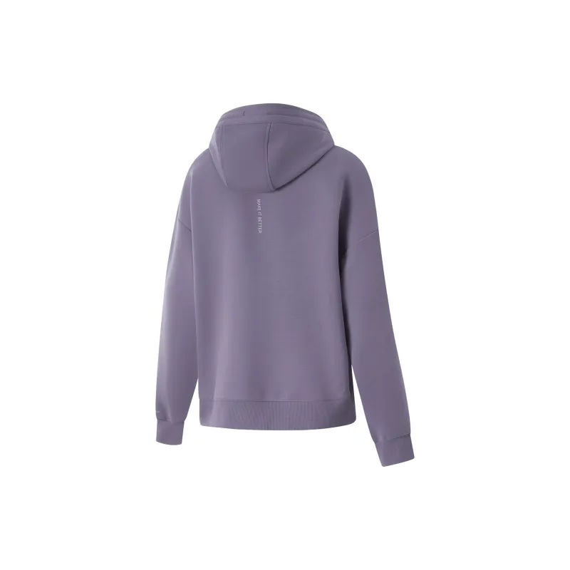 LiNing Fitness Series Sweatshirt Women's Crow Gray Purple-1