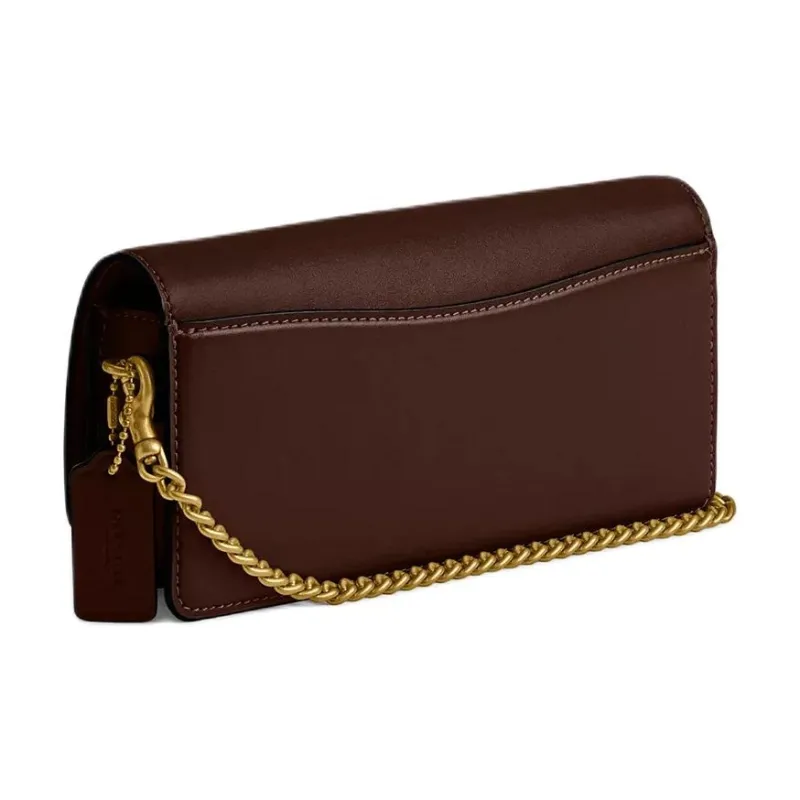 COACH Calfskin Crossbody Bag, Shoulder Bag Trumpets Women's Maple-1