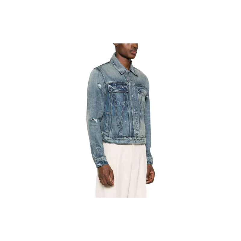 AMIRI Distressed Ma Trucker Jacket-3