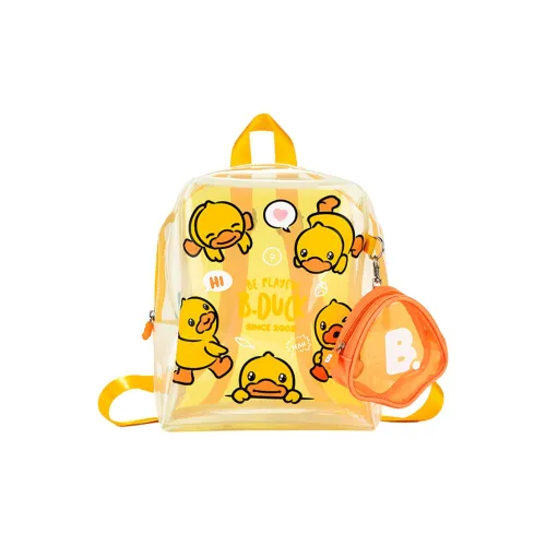 B.Duck Backpacks Transparent Multicolor Yellow