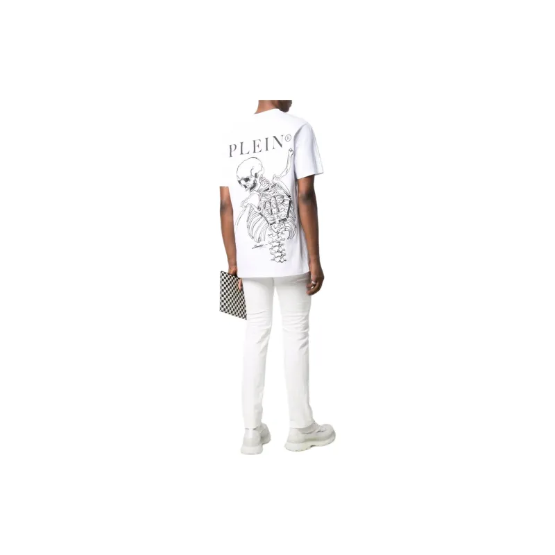PHILIPP PLEIN Skeleton Print T shirt-3