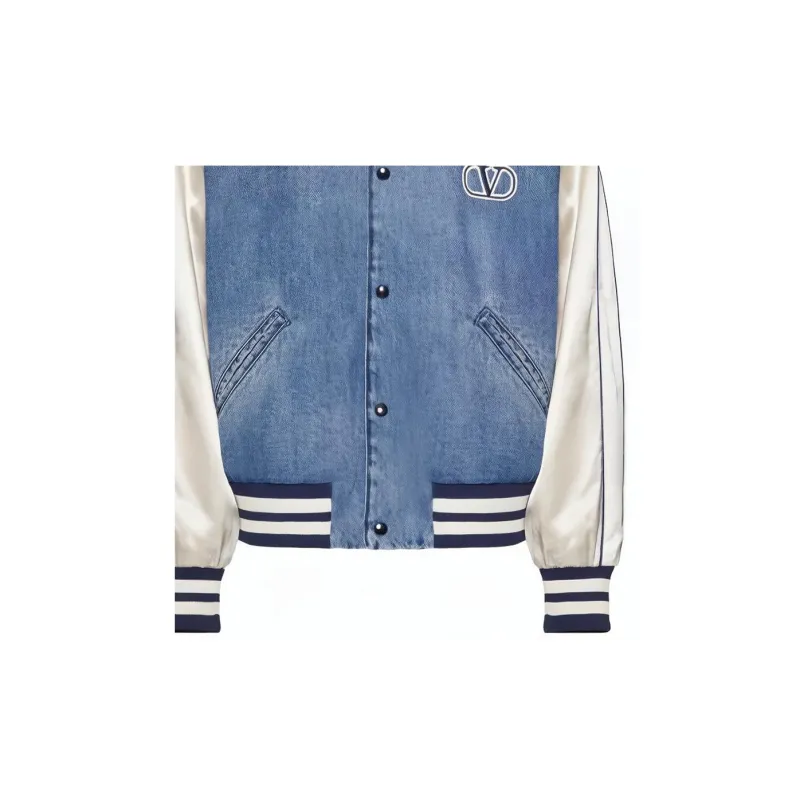 Valentino Double-Layered Hooded Varsity Jacket-5