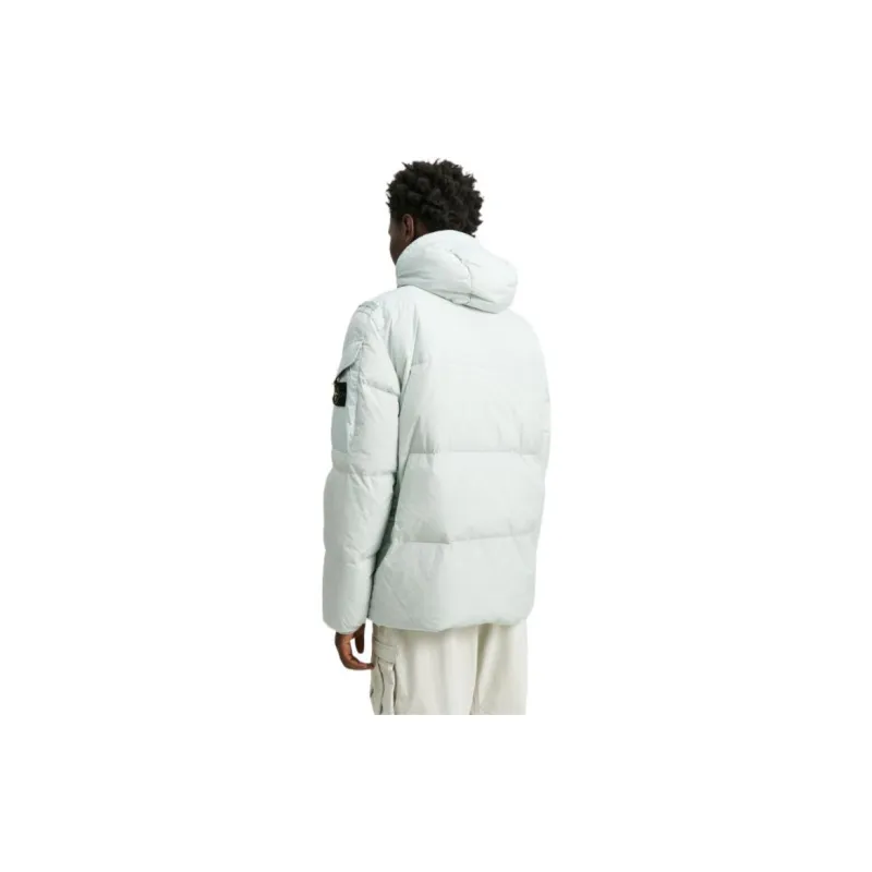 STONE ISLAND Down Jacket Winter Men's Pearl Gray-3
