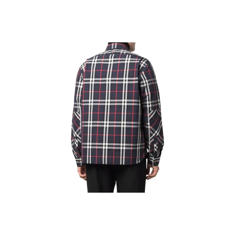 Burberry Shirts Men Navy-3