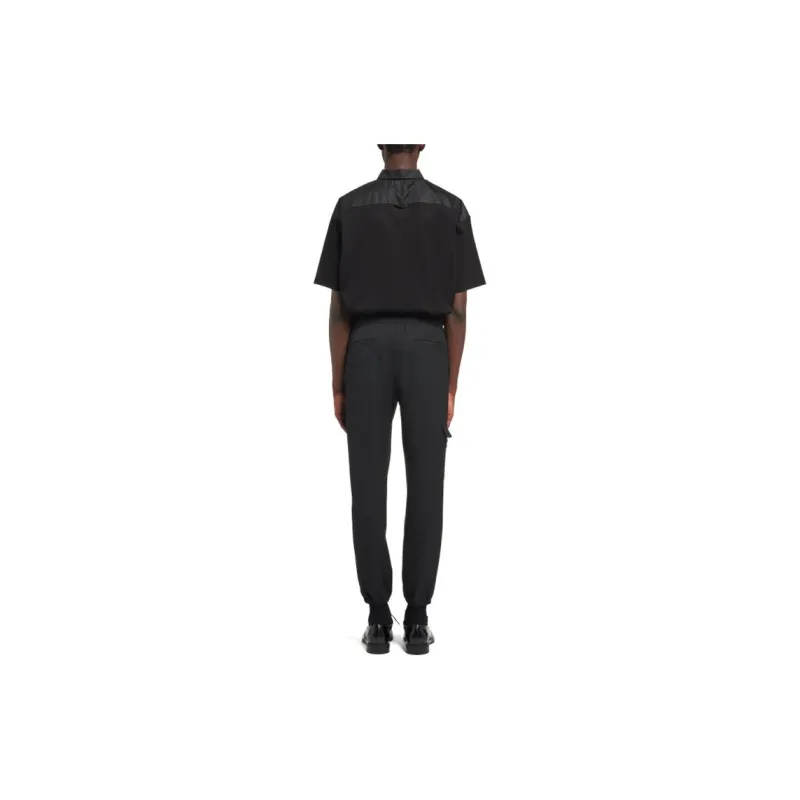 PRADA Knitted Sweatpants Men Black-2