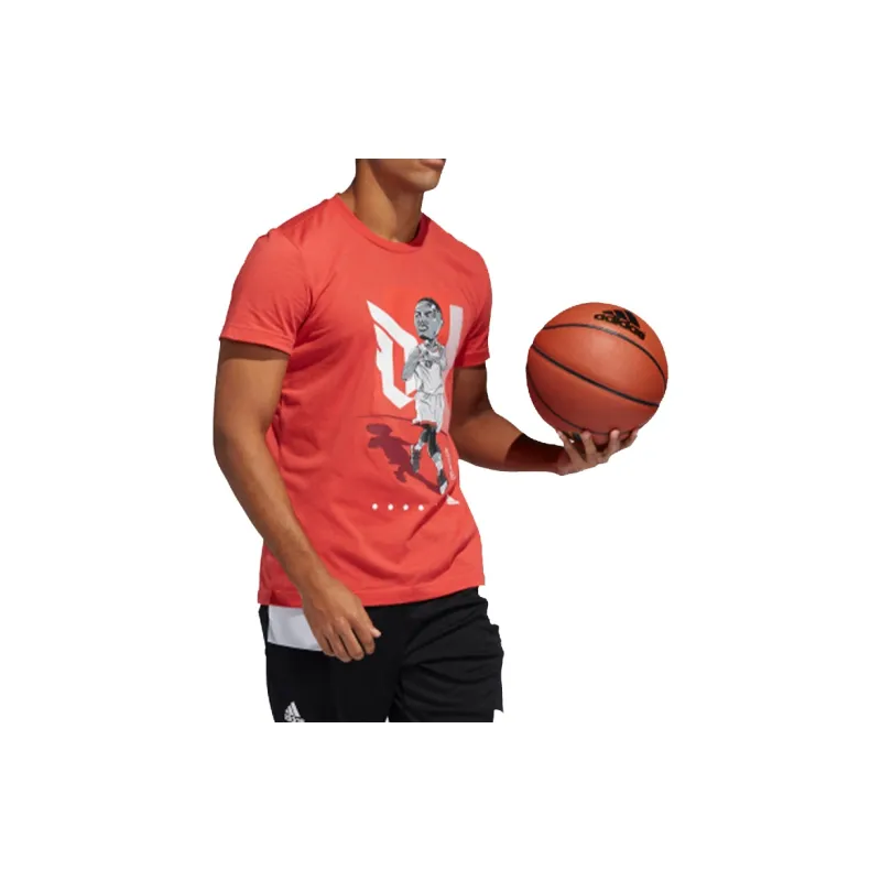 Adidas T Shirts Men Honor Red-4